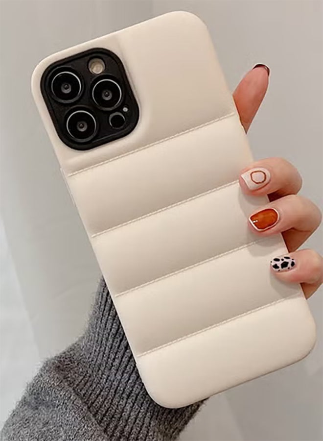 COVERSCART Beige Puffer Jacket Case (Matte) for Apple iPhone 14 Pro - Image 2