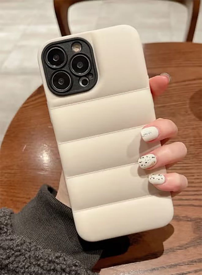 COVERSCART Beige Puffer Jacket Case (Matte) for Apple iPhone 14 Pro - Image 5