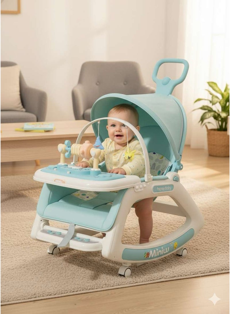 LO.BABY.VE 3-in-1 Baby Rocking Chair, Baby Cradle Bed, Baby Dining Chair - Image 3