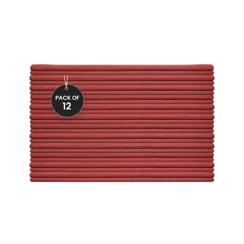 SupremePlus Auto Mechanic Shop Towels (13"x14"), 12 Pack Red - 100% Cotton Commercial Grade Rags for Cleaning & Maintenance, Garage Supplies - Professional Mechanics Reusable Wipes - Image 1