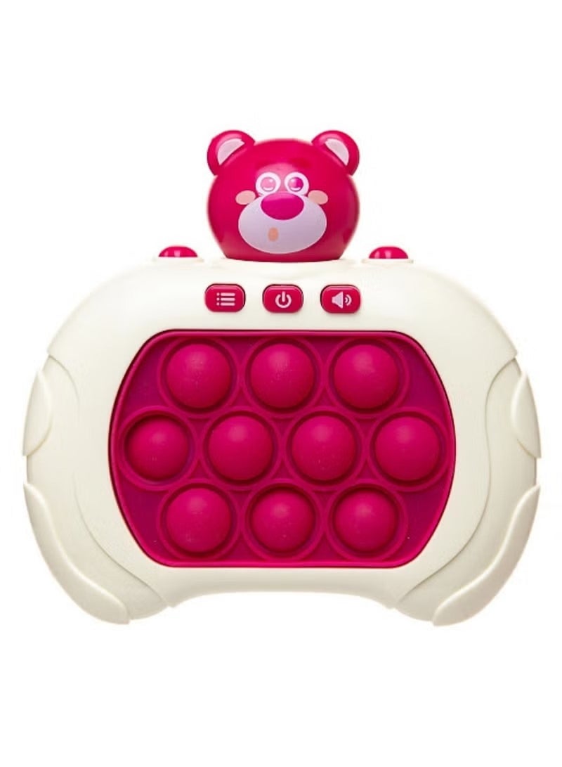 Huitich Strawberry Bear Pop It Fidget Toy – Bear-Shaped Sensory Stress Relief - Image 1