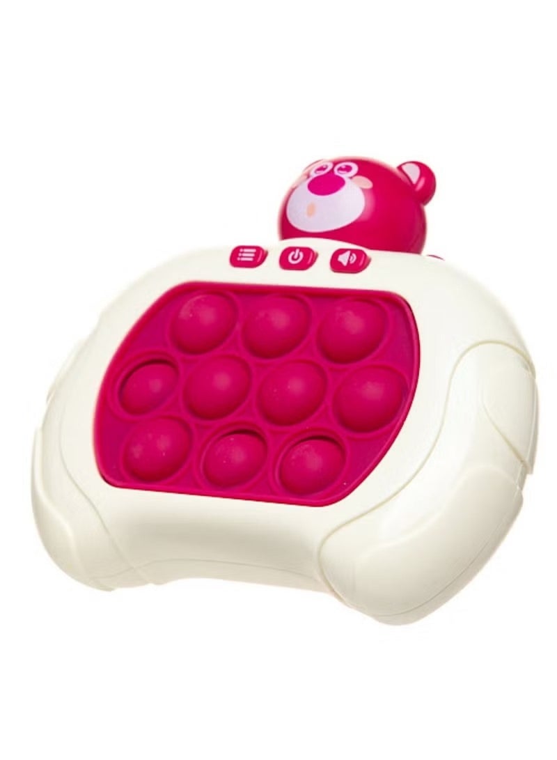 Huitich Strawberry Bear Pop It Fidget Toy – Bear-Shaped Sensory Stress Relief - Image 2