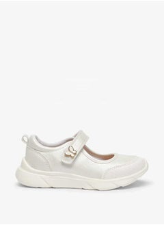 JUNIORS Girls Textured Mary Jane Shoes with Hook and Loop Closure  - Image 2