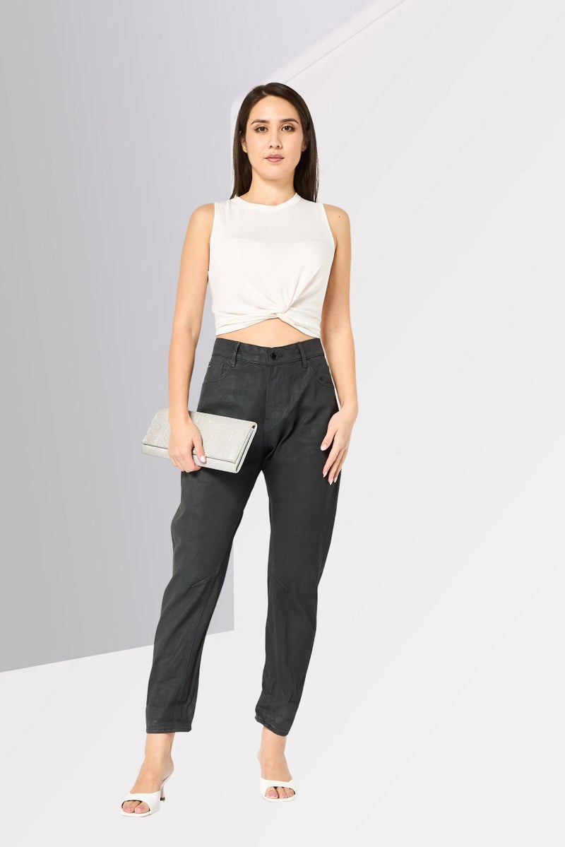 G-Star RAW Women Boyfriend Fit Washed No Stretch Jeans, Black - Image 2