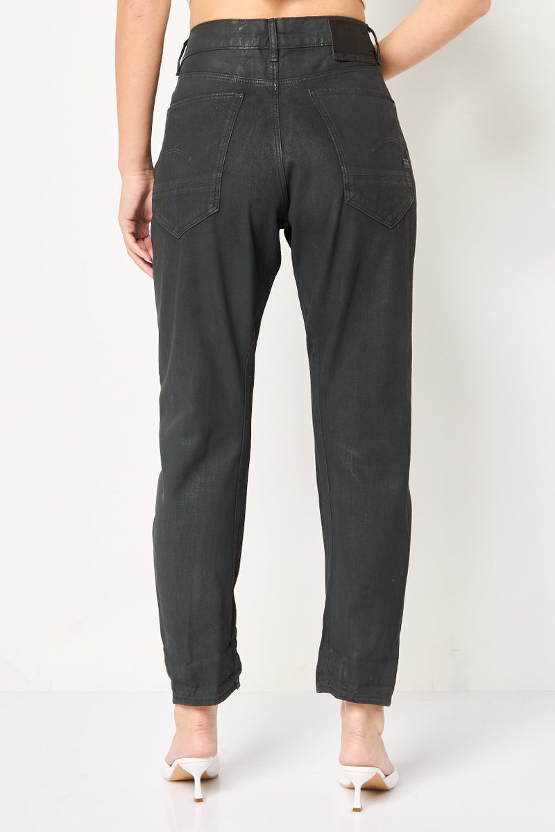 G-Star RAW Women Boyfriend Fit Washed No Stretch Jeans, Black - Image 4