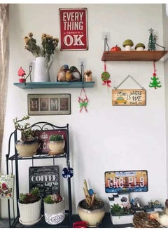 SARVADA DECOR Home Hanging Wall Decor Front Porch Bathroom Wooden Sign Funny Farmhouse Style Wood Sign Sip Happens Sign Home Hanging Wall Decor Front Porch Bathroom Wooden Sign 12 X 6  - Image 4