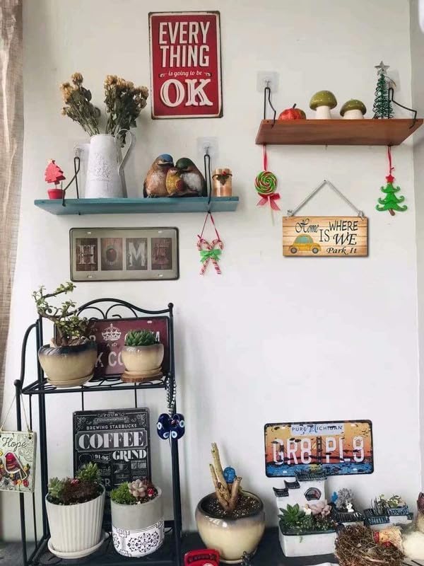 SARVADA DECOR Home Hanging Wall Decor Front Porch Bathroom Wooden Sign Funny Farmhouse Style Wood Sign Sip Happens Sign Home Hanging Wall Decor Front Porch Bathroom Wooden Sign 12 X 6  - Image 4