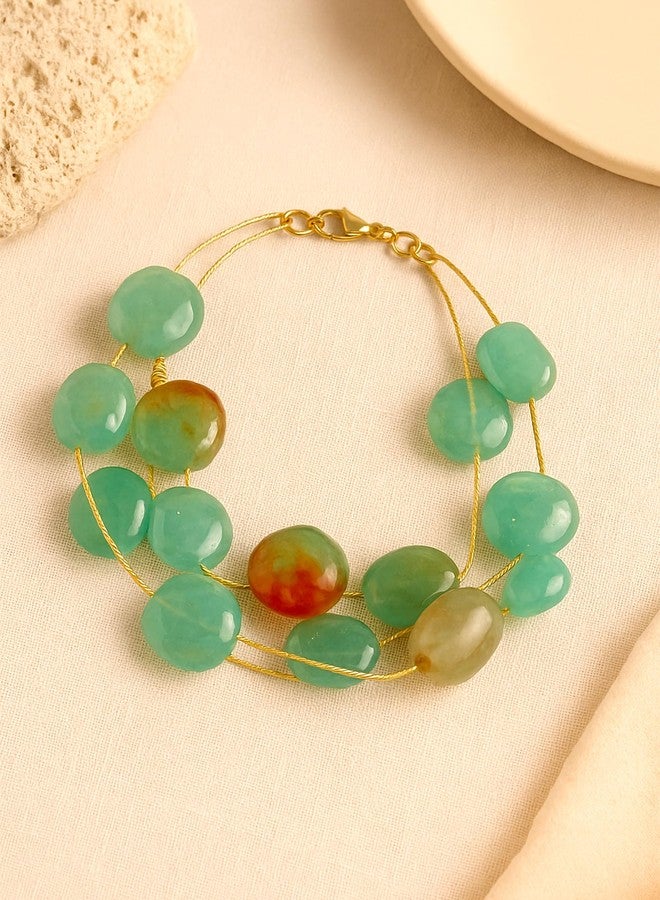 كارات كارت سوار كارات كارت بوهي متعدد الألوان مرصع بأحجار متعددة الخيوط للنساء - Image 3