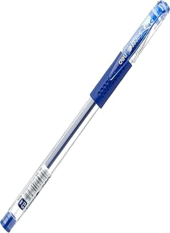Deli writing instrument office gel pen e6600s-blue blue