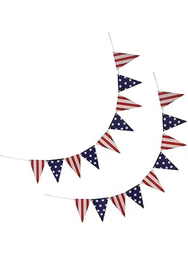 قطعتان من راية العلم الأمريكي لزينة الرابع من يوليو ودعائم التصوير - Image 1