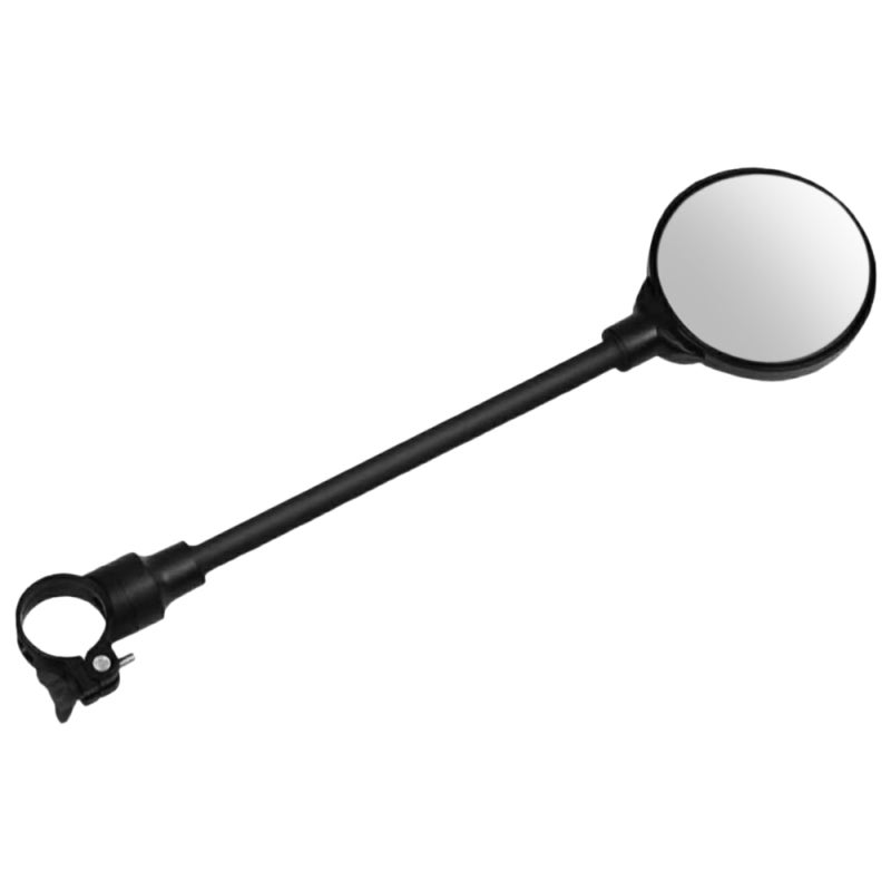 Bike Rear View Mirror: Black Convex High-definition Lens - Adjustable Flexible Pole 360° Rotation, Skidproof Scratch-free Shim for Bicycles, Motorcycles, Electrombikes With Handlebars Under 32mm - Image 2
