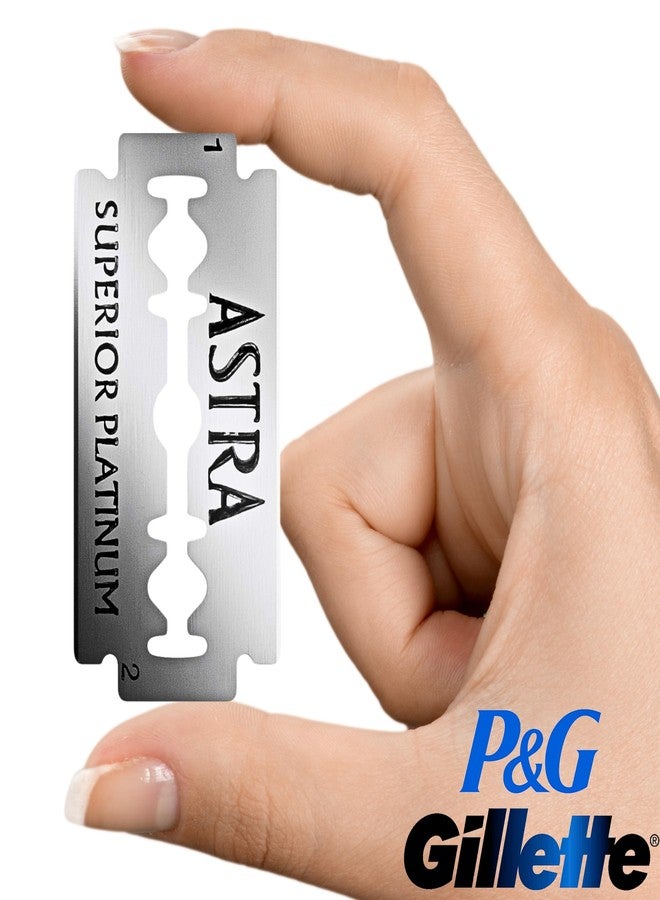 Astra Platinum Double Edge Safety Razor Blades, 50 Blades (10 x 5) - Image 4