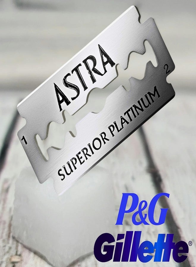 Astra Platinum Double Edge Safety Razor Blades, 50 Blades (10 x 5) - Image 5