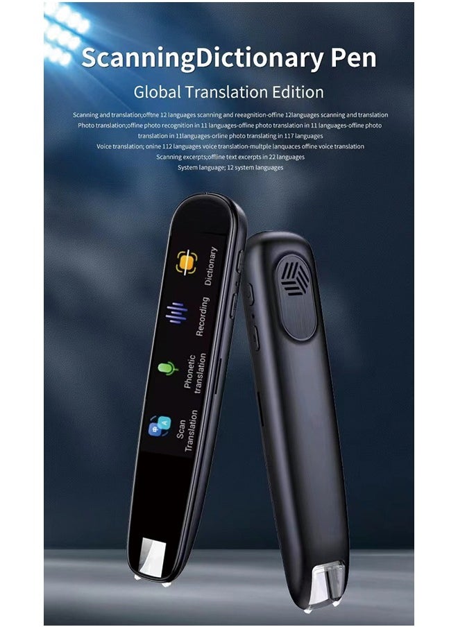 Generic - Upgraded Scan Reader Pen, Dictionary Mobile Scanner Translator Scanning Pen, 112 Language OCR Digital Reader Pen Voice Translator Device, Text&Phonetic Multilingual Translation - Image 1