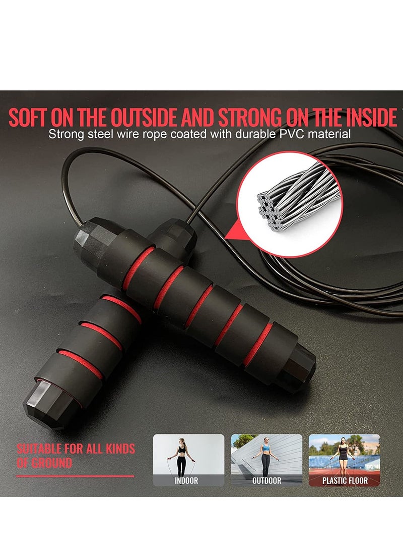 SKY-TOUCH - Adjustable Fitness Exercise Jumping Rope With Foam Anti-Skid Handles Skipping Rope Men Women Kids - Image 1