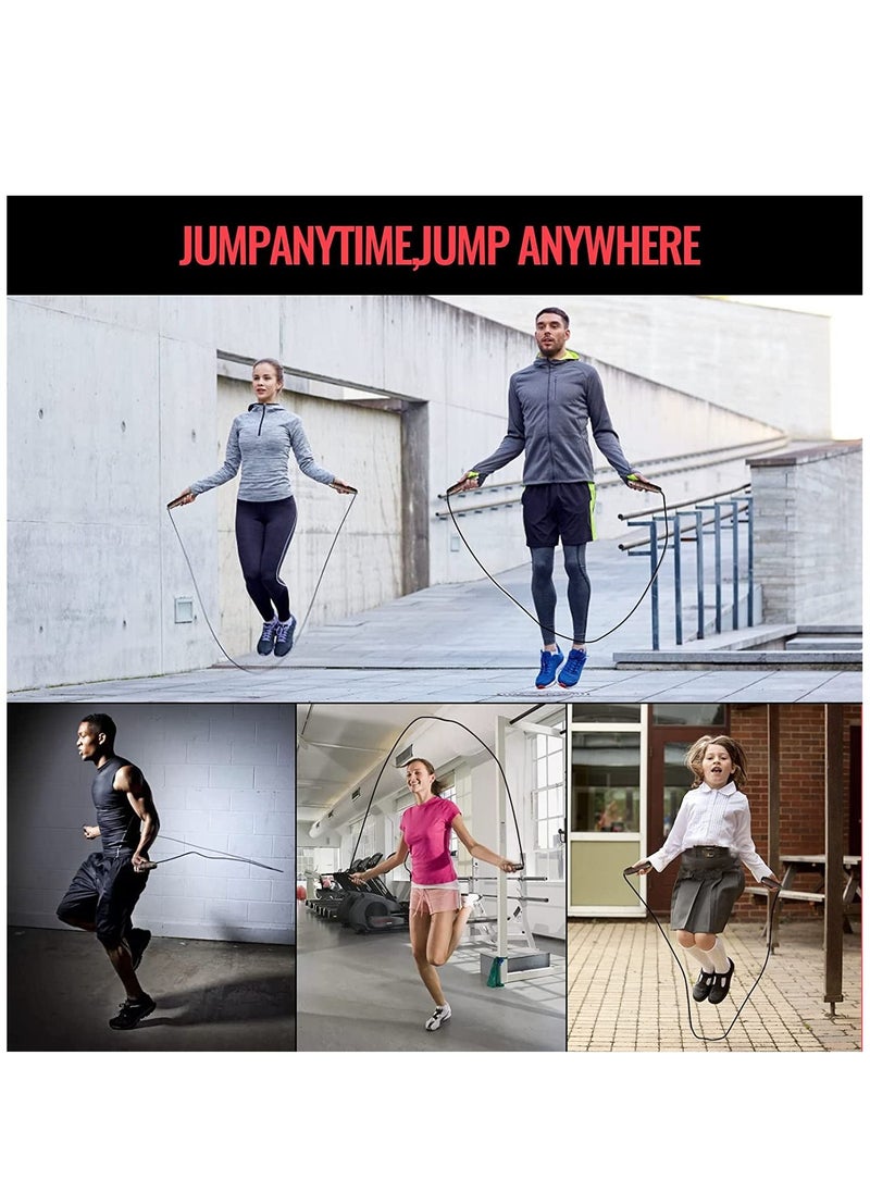 SKY-TOUCH - Adjustable Fitness Exercise Jumping Rope With Foam Anti-Skid Handles Skipping Rope Men Women Kids - Image 1