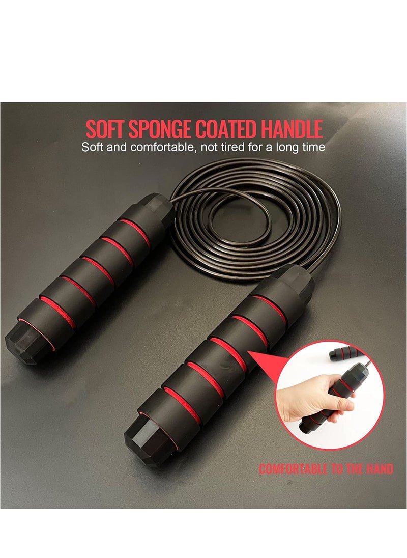 SKY-TOUCH - Adjustable Fitness Exercise Jumping Rope With Foam Anti-Skid Handles Skipping Rope Men Women Kids - Image 1