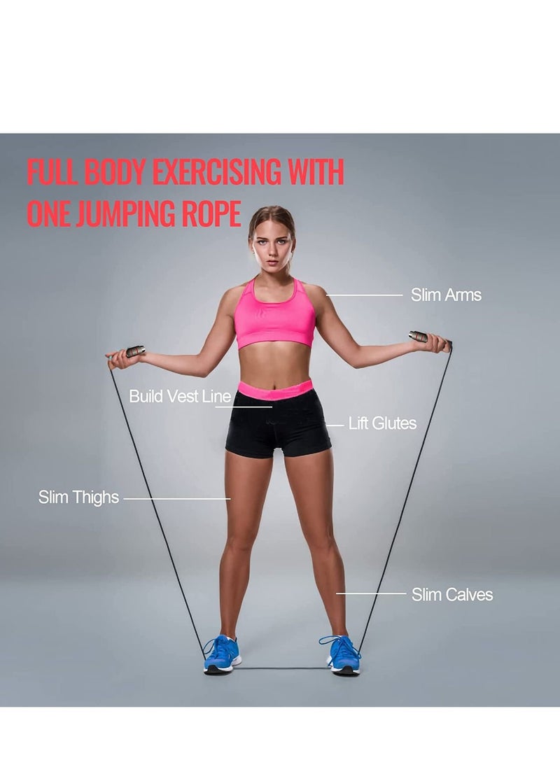 SKY-TOUCH - Adjustable Fitness Exercise Jumping Rope With Foam Anti-Skid Handles Skipping Rope Men Women Kids - Image 1