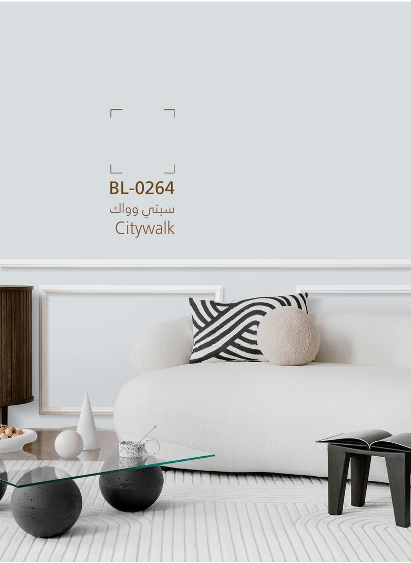 دهانات الجزيرة - جرين دهان جدران داخلية مطفي (اللون : سيتي وواك) 3لتر - Image 1