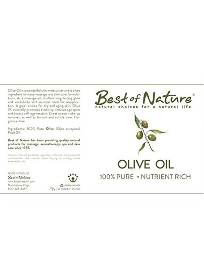 Best of Nature زيت الزيتون للتدليك والجسم 64 أونصة من أفضل المنتجات الطبيعية 100% نقي