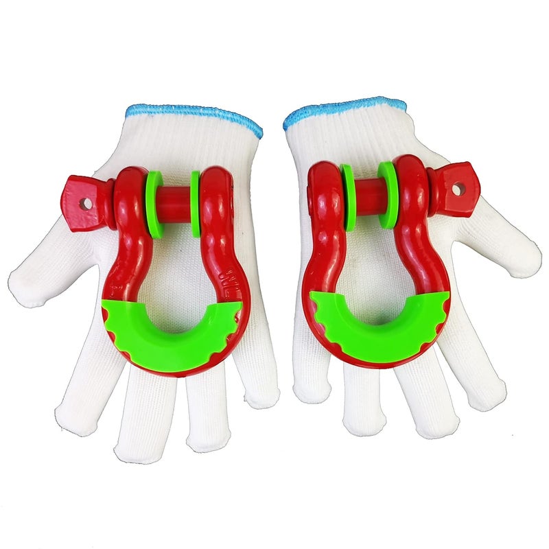 Acando Store Pack of 2 D-Ring Shackle Isolators With 4 Pieces Washer for 0.75 Inch Gear Design - Fits Standard 3/4" Shackle, Protects Bumper, Reduces Rattling - 2 Years Warranty (Green) - Image 4