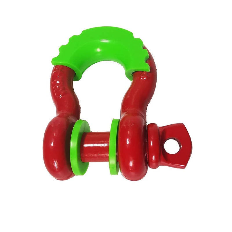 Acando Store Pack of 2 D-Ring Shackle Isolators With 4 Pieces Washer for 0.75 Inch Gear Design - Fits Standard 3/4" Shackle, Protects Bumper, Reduces Rattling - 2 Years Warranty (Green) - Image 3