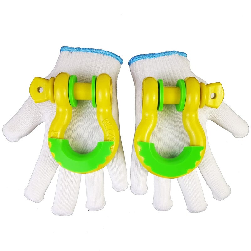 Acando Store Pack of 2 D-Ring Shackle Isolators With 4 Pieces Washer for 0.75 Inch Gear Design - Fits Standard 3/4" Shackle, Protects Bumper, Reduces Rattling - 2 Years Warranty (Green) - Image 5