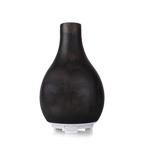 Iris Celeste Ultrasonic Humidifier Aroma Therapy Diffuser for Home Fragrance with 7 colour Changing LED Lights- Colour White (Black) - Image 2