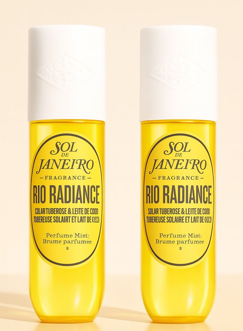 Sol de Janeiro Pack Of 2 Brazilian Crush Cheirosa Rio Radiance Hair And Body Fragrance Mist 90ml - Image 1