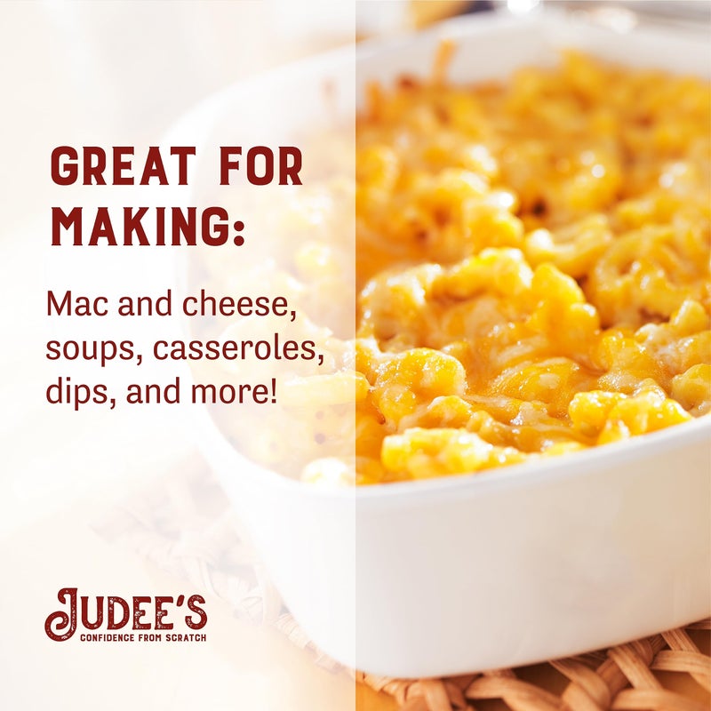 Judee's Gluten Free Yellow Cheddar Cheese Powder - Sauces & Soups with Cheddar Powder Seasoning - Pasta & Macaroni with Powdered Cheese - Non-GMO & Gluten-Free for Dietary Needs - 11.25 oz - Image 4