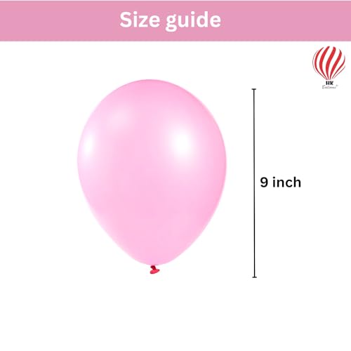 HK Balloons Pack of 30 Pink White Its A Girl Baby Shower Decoration Items balloons For Pregnancy Photoshoot Baby Shower Party Decoration Balloons - Image 3