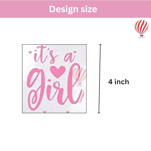 HK Balloons Pack of 30 Pink White Its A Girl Baby Shower Decoration Items balloons For Pregnancy Photoshoot Baby Shower Party Decoration Balloons - Image 4
