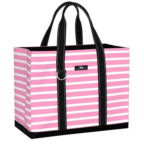 SCOUT Original Deano Tote Large Durable Lightweight Open Top Beach Pool Lake Bag Inside Zip Pocket Folds Flat - Image 1
