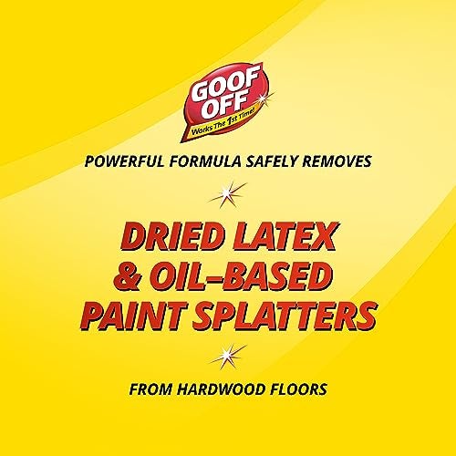 GOOF OFF FG900 Splatter Hardwoods Dried Paint Remover, – 12 oz. can, 12 Ounces - Image 3
