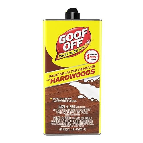 GOOF OFF FG900 Splatter Hardwoods Dried Paint Remover, – 12 oz. can, 12 Ounces - Image 1