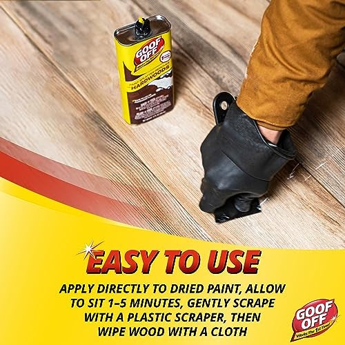 GOOF OFF FG900 Splatter Hardwoods Dried Paint Remover, – 12 oz. can, 12 Ounces - Image 5