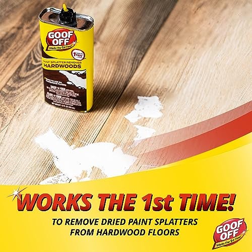 GOOF OFF FG900 Splatter Hardwoods Dried Paint Remover, – 12 oz. can, 12 Ounces - Image 2