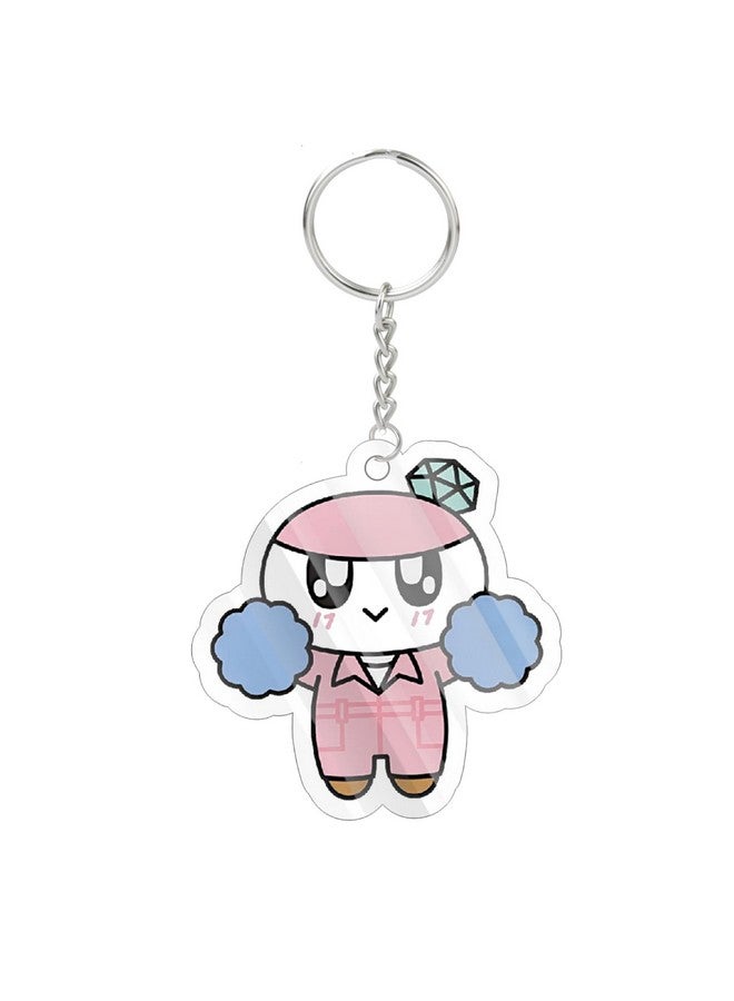 Careflection Kpop Seventeen Bongbong Mascot Acrylic Keychain Cartoon Anime Acrylic Collectible Key Ring Novelty Pendant Accessory - Image 1