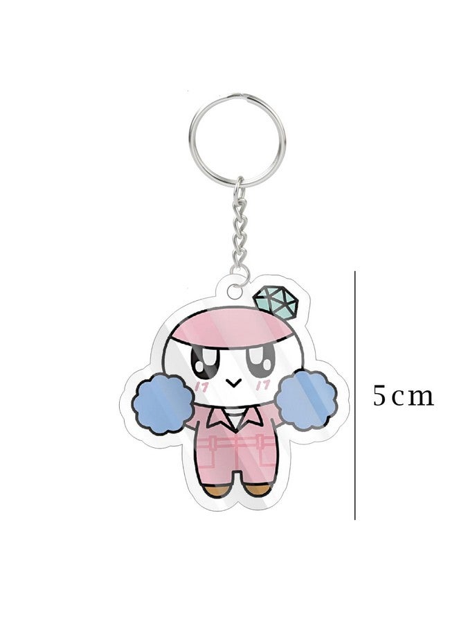 Careflection Kpop Seventeen Bongbong Mascot Acrylic Keychain Cartoon Anime Acrylic Collectible Key Ring Novelty Pendant Accessory - Image 2