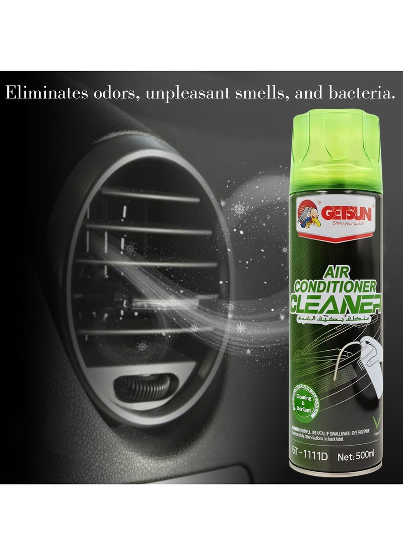 GETSUN 2 Piece COMBO Air Conditioner Cleaner Car AC Cleaner Comprehensive Air Conditioning Cleaner For Optimal Comfort And Efficiency 500ml GT-1111D - Image 3
