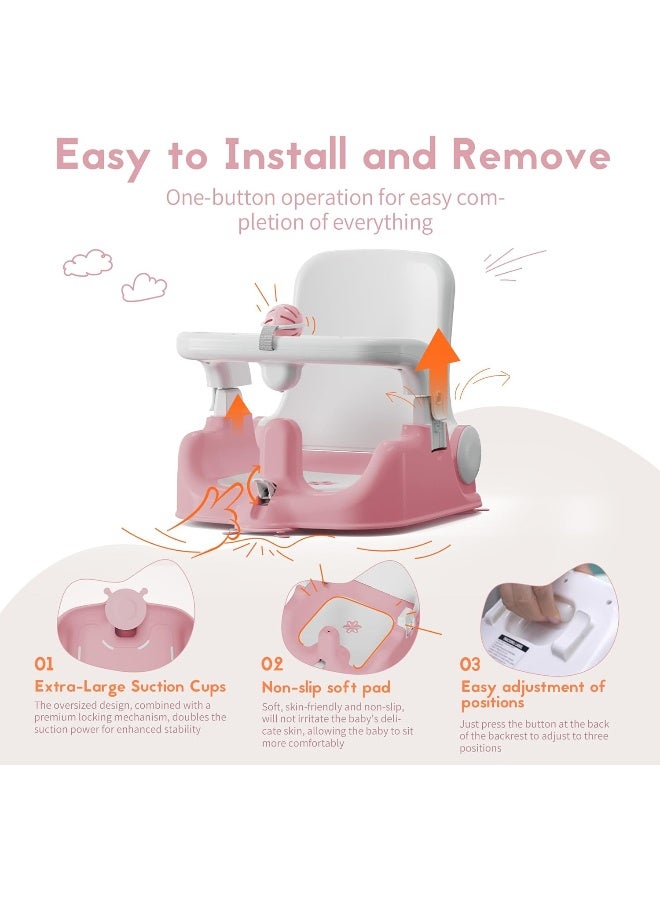 BabyBond Baby Bath Seat with Sitting & Lying 2 Modes - Image 5