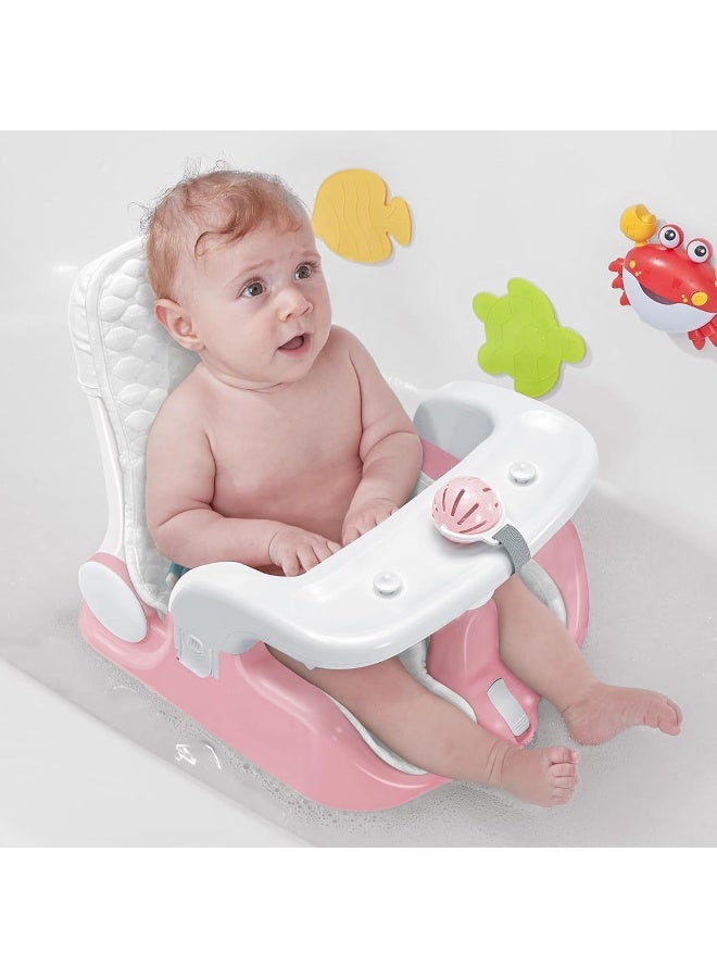 BabyBond Baby Bath Seat with Sitting & Lying 2 Modes - Image 1