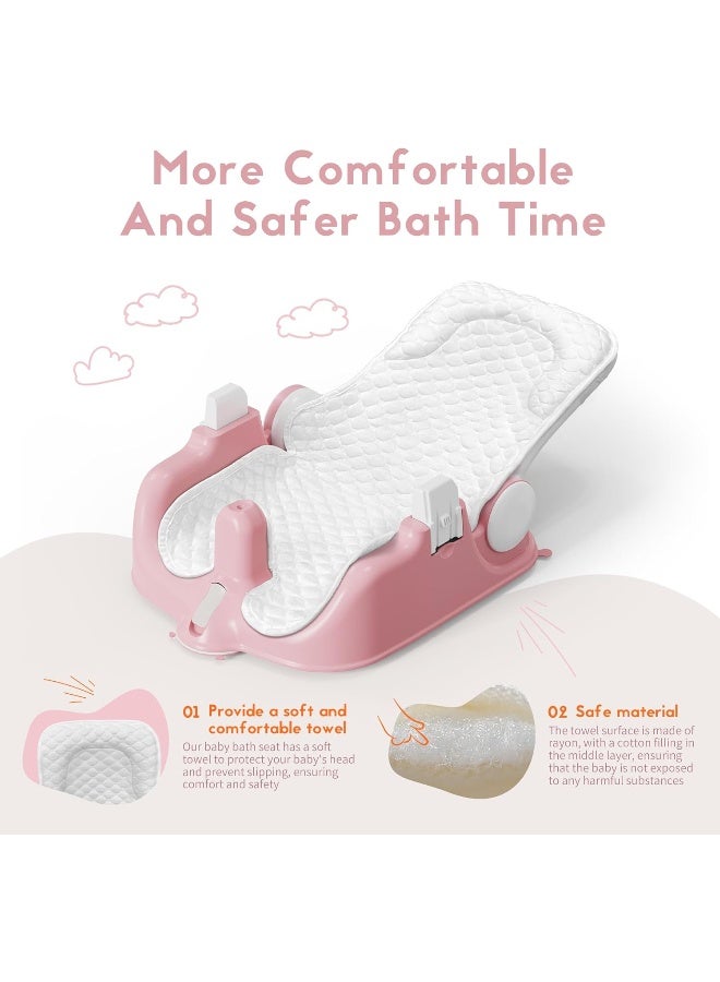 BabyBond Baby Bath Seat with Sitting & Lying 2 Modes - Image 3