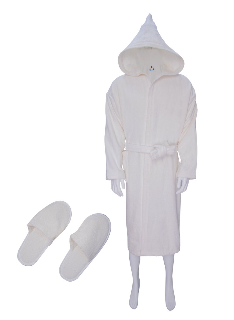 Banotex Bathrobe with Elbows and Slippers and Belt - Image 1
