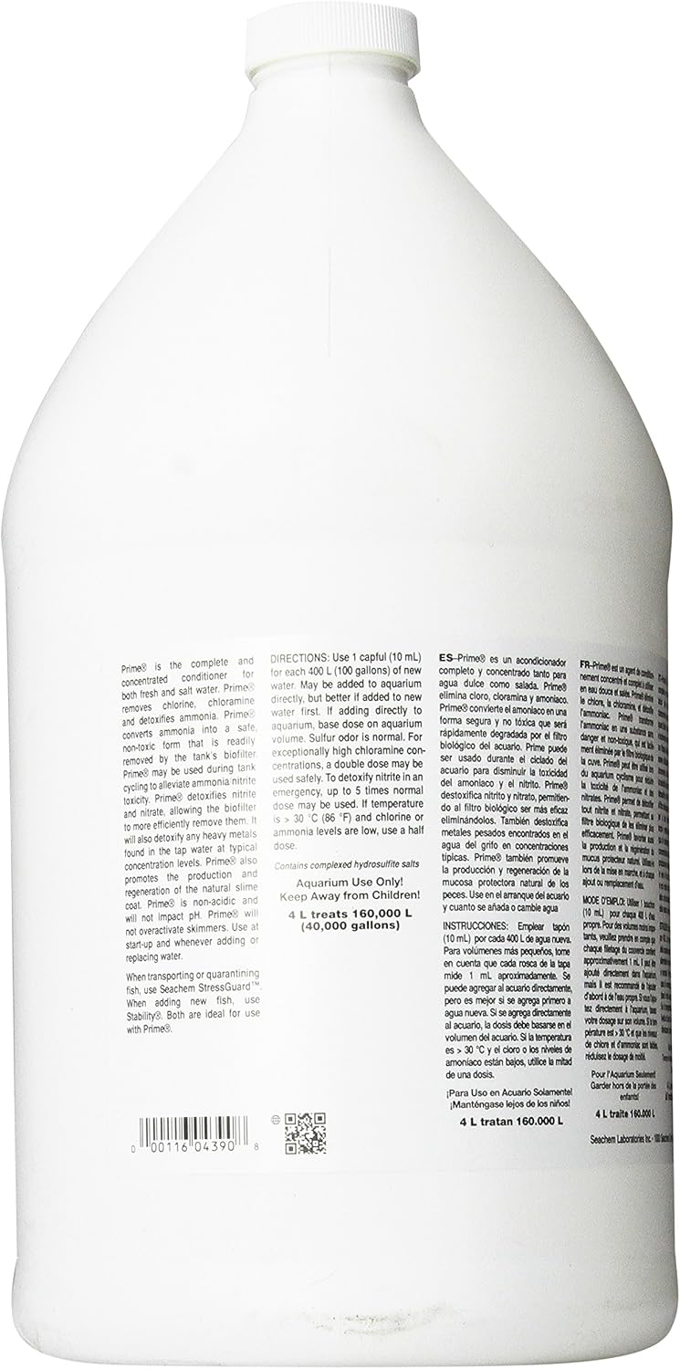 Prime Fresh and Saltwater Conditioner - Chemical Remover and Detoxifier 1 gal - Image 2