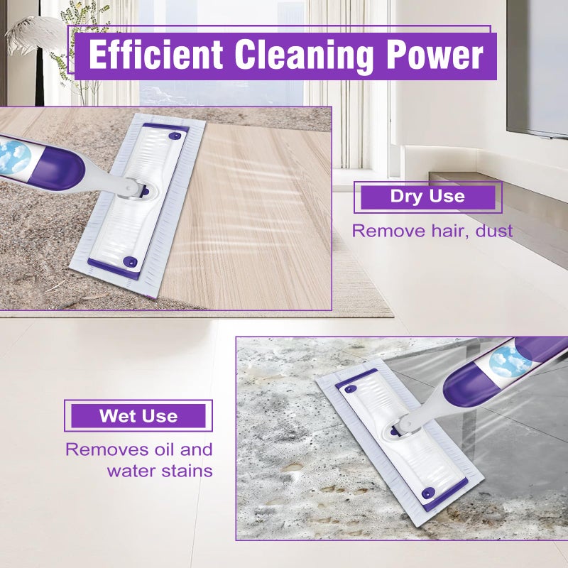 DOCXCDO 60 Pack Power Mop Refill Pads for Swiffer Power Mop , Disposable Swifter Wet Pad Refills for Swiffer, Replacement Spray Wet Pads Refills for Multi-Surface&Wood Floor Cleaning - Image 4