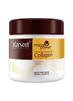 Karseell Collagen Hair Treatment Deep Repair Conditioning Argan Oil Collagen Hair Mask Essence for Dry Damaged Hair All Hair Types 16.90 oz 500ml