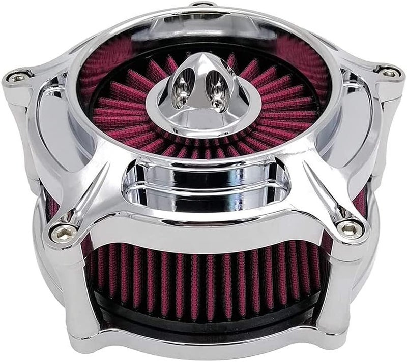 QASULER Motorcycle Air Filter Turbine Intake Cleaner - Image 4