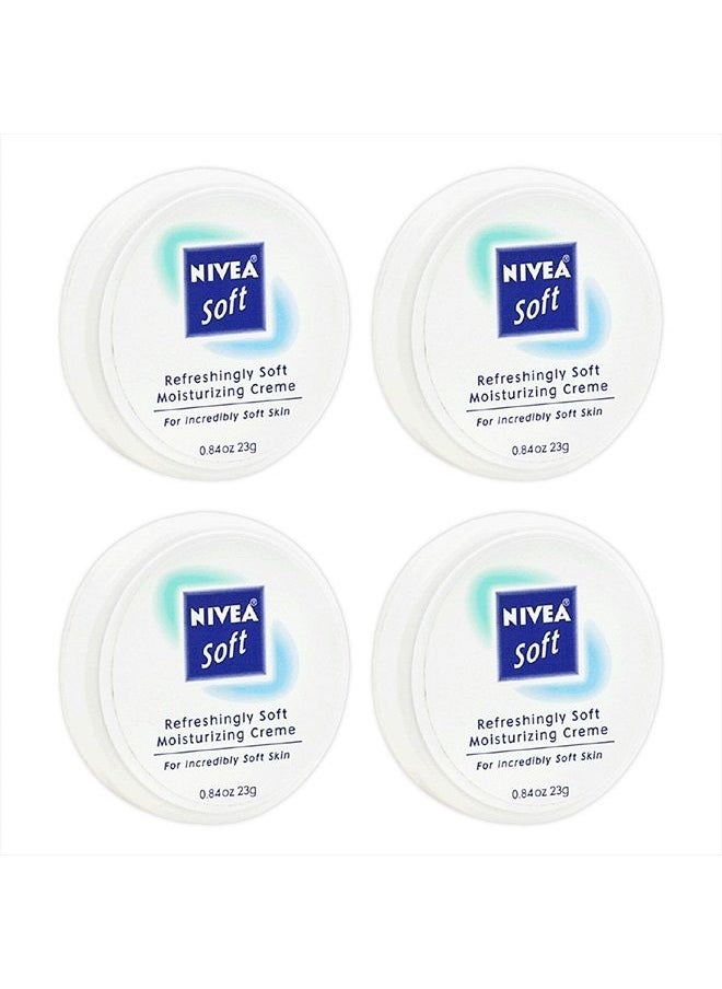 Nivea Soft, Refreshingly Soft Moisturizing Creme, .84 Oz. (4 Pack Value Bundle)