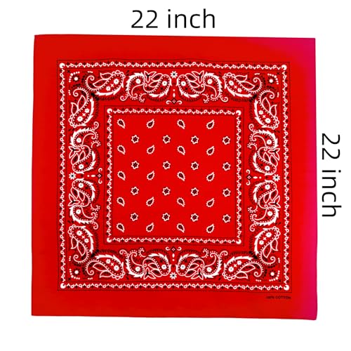 Vamqor 100% Cotton 10 Pack Fine Bandanas(Basic Assorted) - Image 4